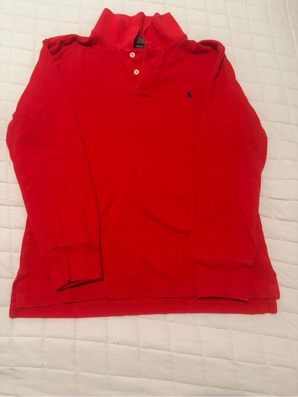 Ralph Lauren Bright Red Long-Sleeve Polo